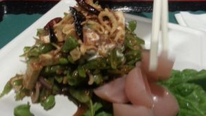 supreme snap pea delight at Happy Elephant Vegan in Long Beach