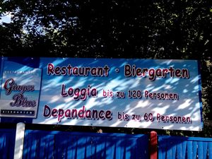 outside at Ginger Blue in Heidelberg