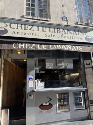 Store front  at Chez Le Libanais in Paris