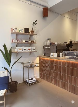 All coffee beans are ethically sourced and roasted in the shop. Flavour is at the top of the list, but so are fair pay across the supply chain and sustainable efforts. at Pontes in Copenhagen