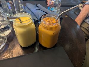 Mango Lasi and Thai Iced tea at Alice & Friends in Oak Park in Oak Park