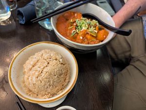 Runaway Korean Potato stew (very spicy) at Alice & Friends in Oak Park in Oak Park
