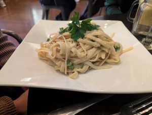 Fettuccini Alfredo at Alice & Friends in Oak Park in Oak Park