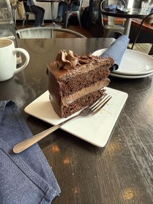 Chocolate cake  at Alice & Friends in Oak Park in Oak Park