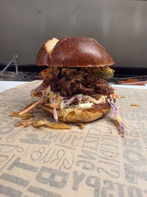 Pulled Pork Sandwich at Alice & Friends in Oak Park in Oak Park