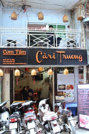 Balcony upstairs at Cari Truong in Hanoi