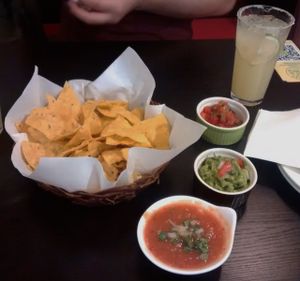 salsa, guacamole and margaritas at Sand Pebbles Lounge in Beijing