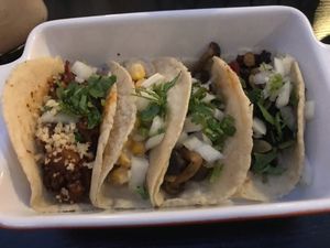 All 4 choices for the vegan tacos ?  at Sand Pebbles Lounge in Beijing