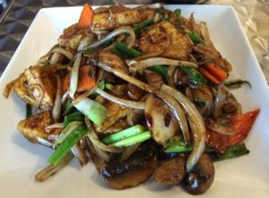 Mongolian tofu at Got Rice in West Palm Beach
