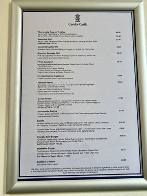 Menú   at Cawdor Castle Cafe in Nairn