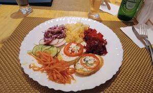 Salad from buffet at Barskiy Dom - Restaurante Russo in São Paulo