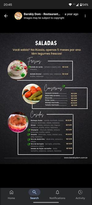  at Barskiy Dom - Restaurante Russo in São Paulo