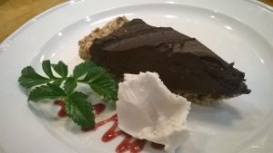 Chocolate Avocado Raw Cheesecake at Reality Bites Cafe in Rangiora