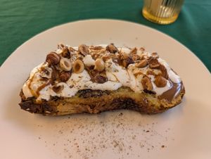 Delicious French toast! at Sessarego in Mexico City