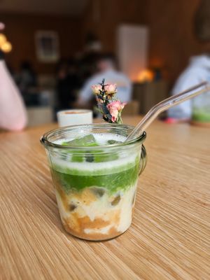 Date Banana Matcha at Grounded in Aberdeen