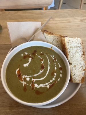 Lentil soupp  at Grounded in Aberdeen