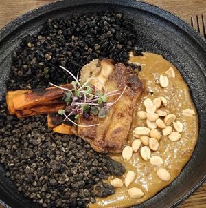 Roasted carrot and tofu Curry at Joylark Kitchen in Fairfield