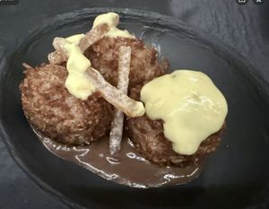 horchata arancini at Joylark Kitchen in Fairfield