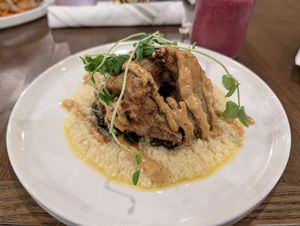 "Oysters" and Grits at Joylark Kitchen in Fairfield
