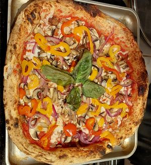 Pizza Vegana at Pizzeria Ciao Bei in Quintana Roo