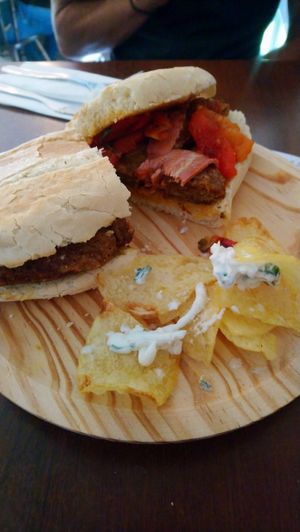 Bacon 👌 at Vegan Rock in Sevilla