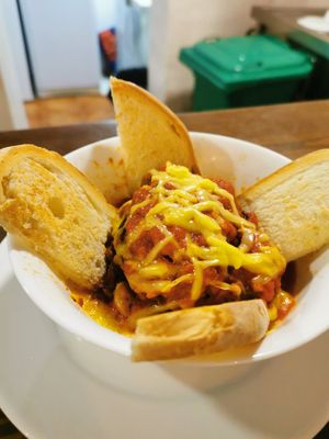 Aubergines lasagna at Vegan Rock in Sevilla