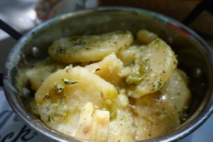 Patatas at Vegan Rock in Sevilla