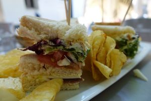 Bocadillo vegetal de verdad hahaha at Vegan Rock in Sevilla