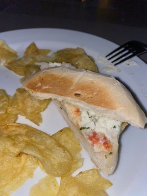 Montadito no gambas con ali oli  at Vegan Rock in Sevilla