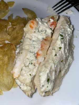 Montadito no gambas con ali oli  at Vegan Rock in Sevilla