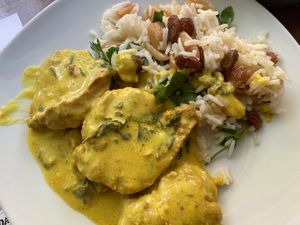 No pollo a la mostaza  at Vegan Rock in Sevilla