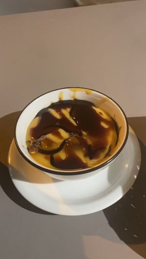 Spanish flan at Vegan Rock in Sevilla