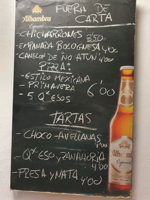 Menu2 at Vegan Rock in Sevilla