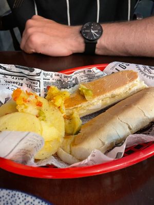 Gamba montadito at Vegan Rock in Sevilla