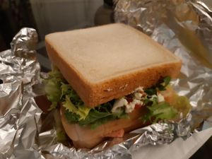 Sandwich at Vegan Rock in Sevilla