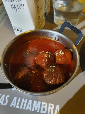 Albondigas at Vegan Rock in Sevilla