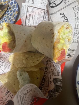 Jackfruit burrito  at Vegan Rock in Sevilla