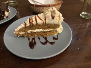 Carrot cake  at Vegan Rock in Sevilla