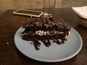 Chocolate cake  at Vegan Rock in Sevilla