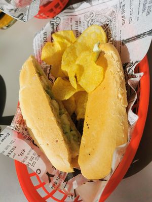 No shrimp panini at Vegan Rock in Sevilla