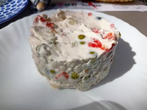 Ensaladilla at Vegan Rock in Sevilla