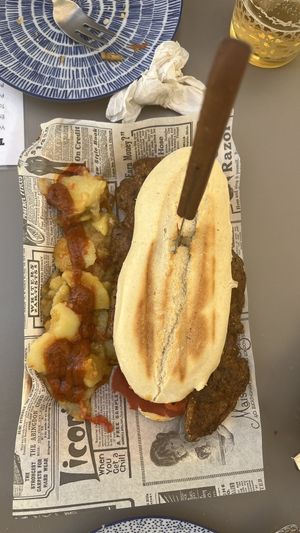 Serranito sinjamón y seitan  at Vegan Rock in Sevilla