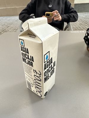 Interesting water container   at Vegan Rock in Sevilla