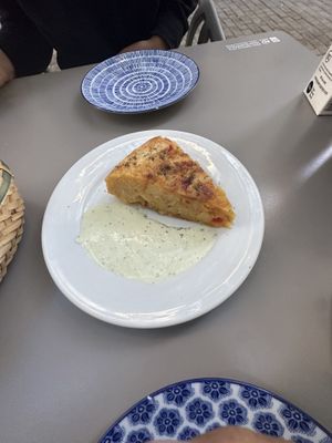 Spanish omelette   at Vegan Rock in Sevilla