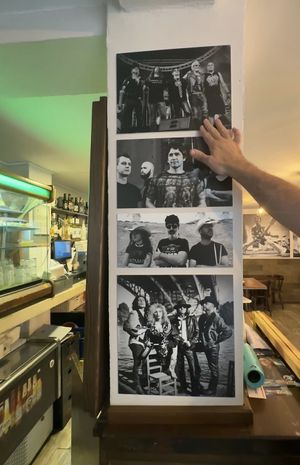 Top to bottom = Stinger, Malabriega, ZZ de la barguera, The mairmers are rock bands from Sevilla   at Vegan Rock in Sevilla