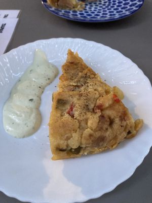 Vegan tortilla   at Vegan Rock in Sevilla