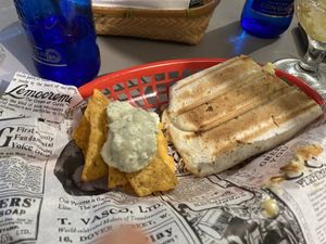 Nice vegan fajita   at Vegan Rock in Sevilla