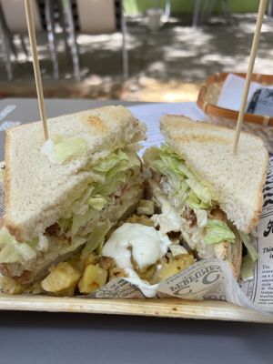 No prawn sandwich   at Vegan Rock in Sevilla