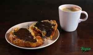 Nutella toast at Vegan Rock in Sevilla
