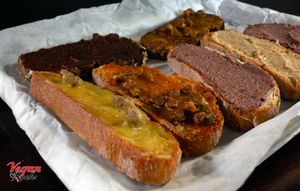 Vegan toast  at Vegan Rock in Sevilla